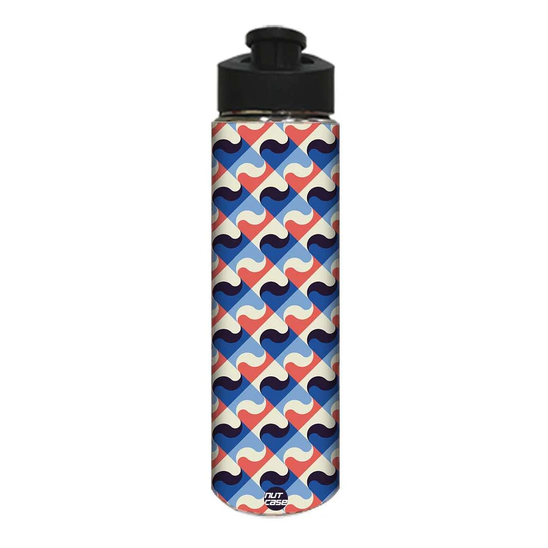 Water Bottle for Kids - Retro Pattern