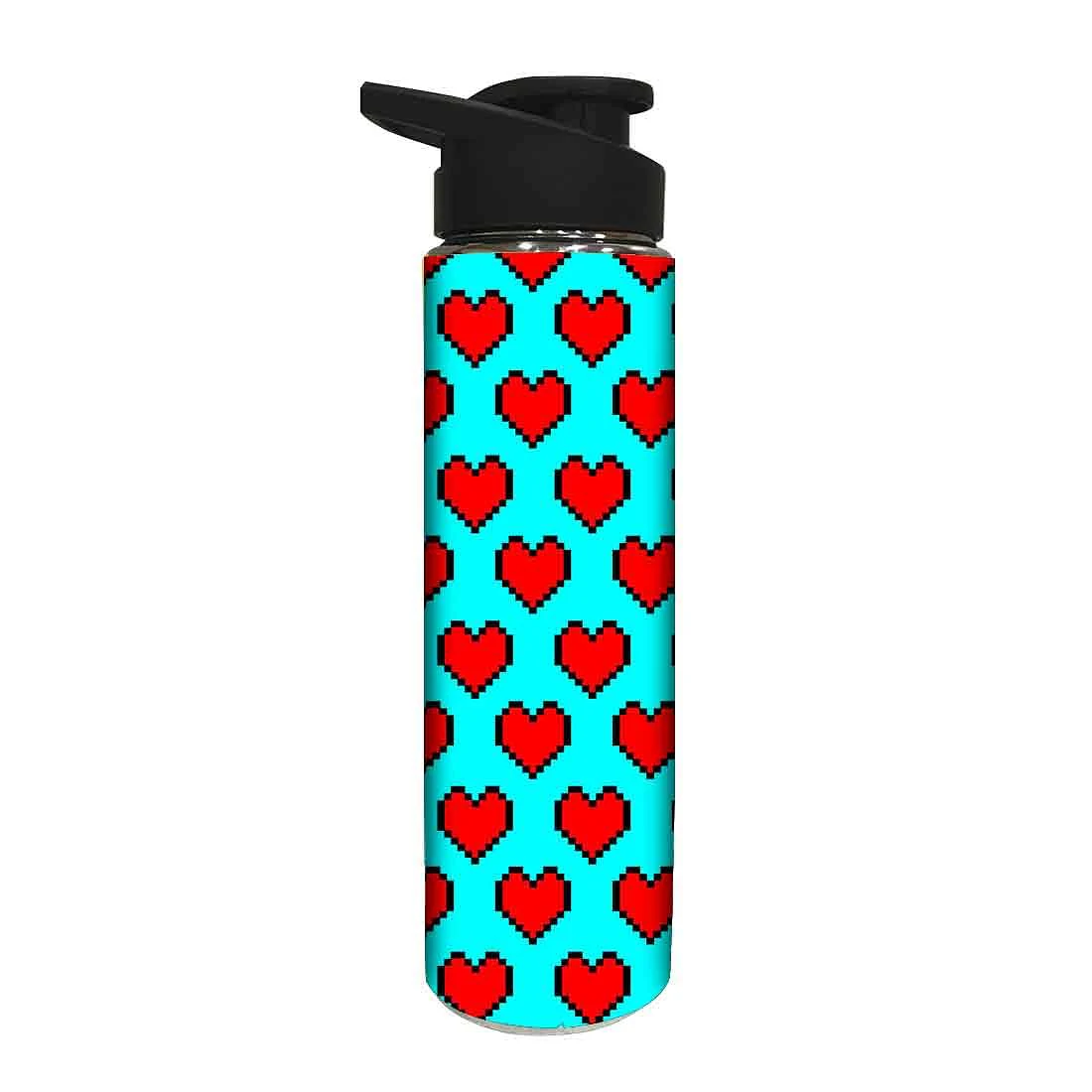 Designer Stainless Steel Water Bottle - Red Heart - Image 2