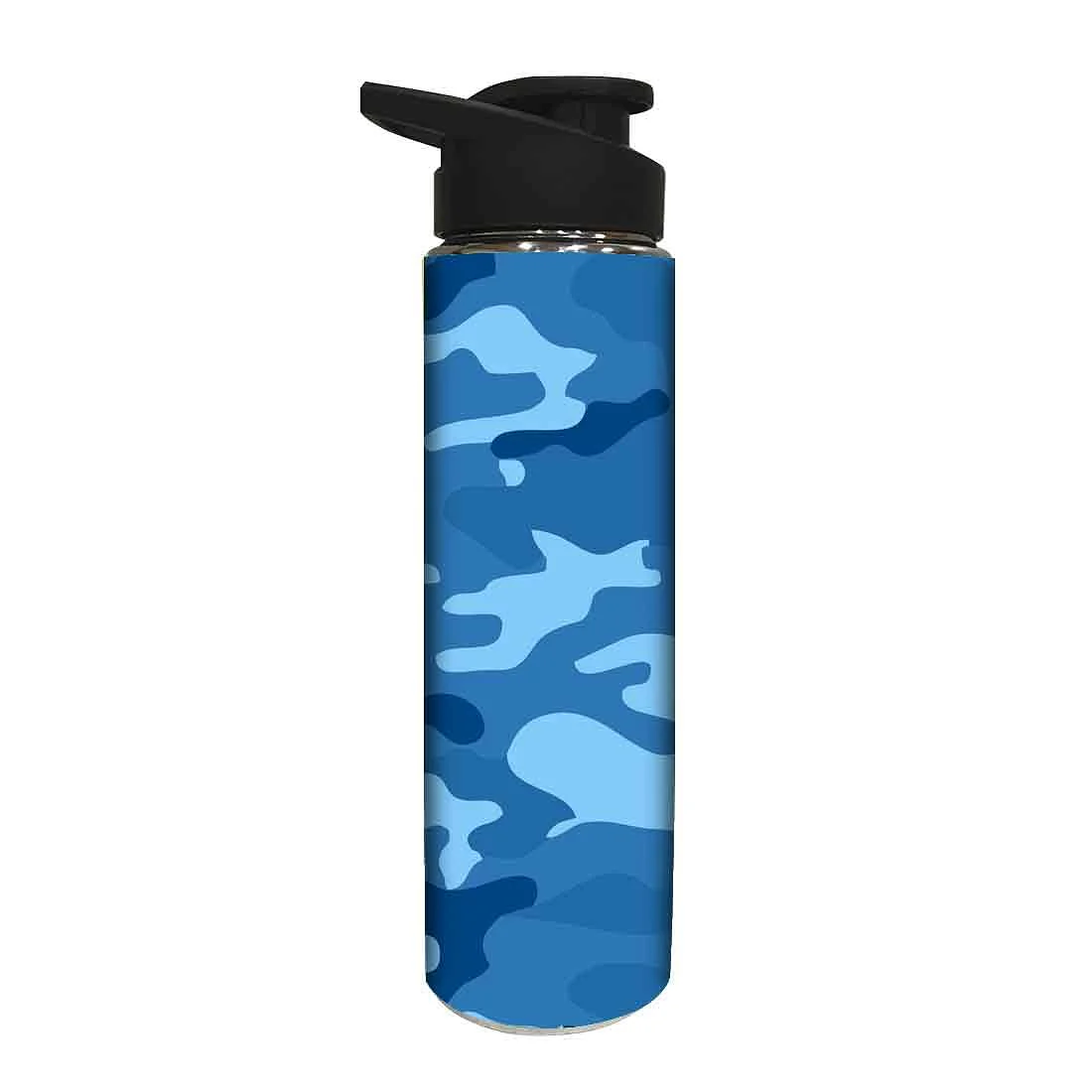 Designer Sipper Bottle for Kids - Blue Army - Image 2