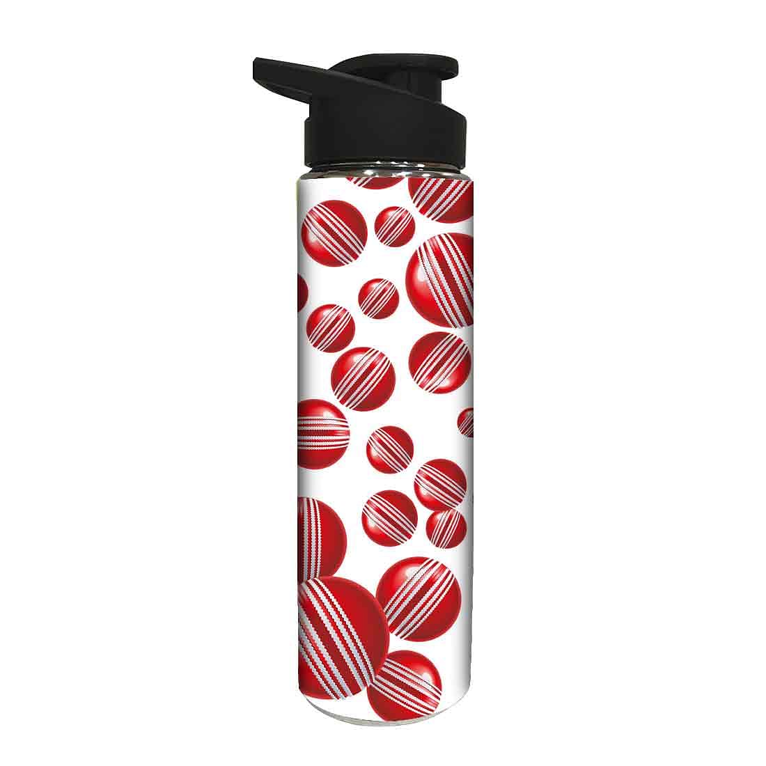 Sports Water Bottle for Children - Red Cricket Ball - Image 2