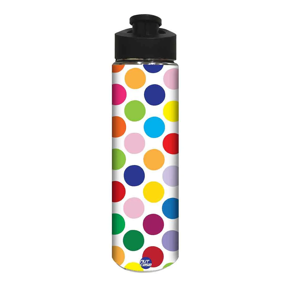 Stainless Steel Water Bottle - Dots with Background