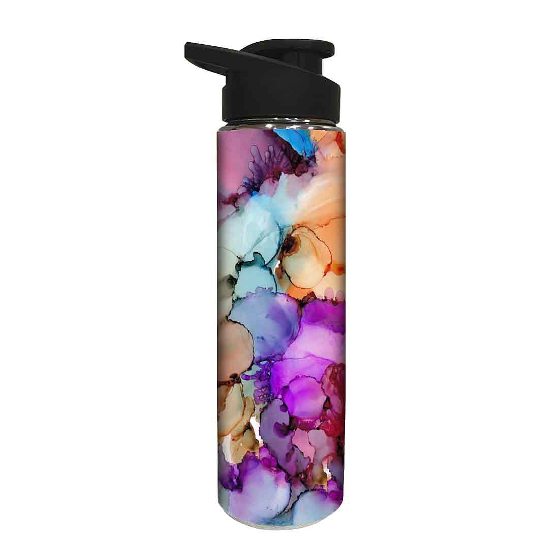Designer Stainless Steel Sipper Bottle -  Purple Designer - Image 2