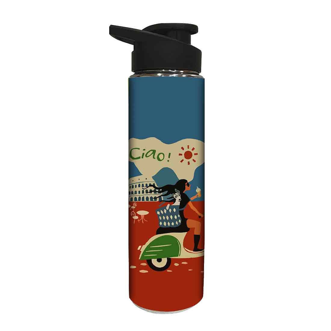 Water Bottle for Kids -  Girl with Scooty - Image 2