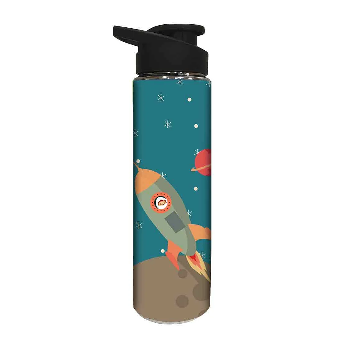 Sipper Steel Cycling Water Bottle for Kids - Spacecraft - Image 2