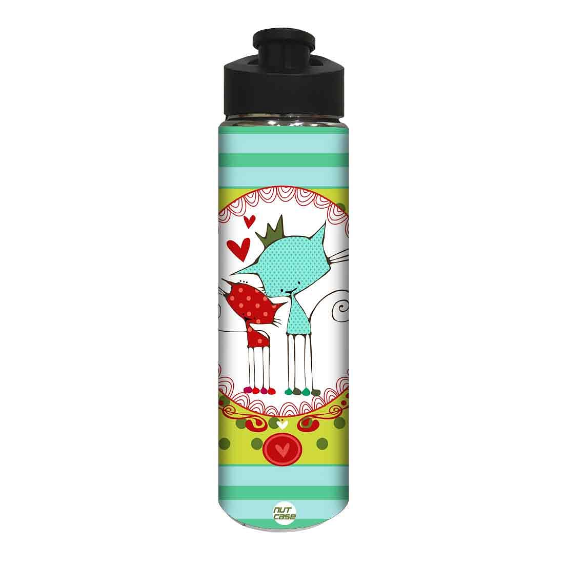 Designer Stainless Steel Water Bottle -  Beautiful Cats