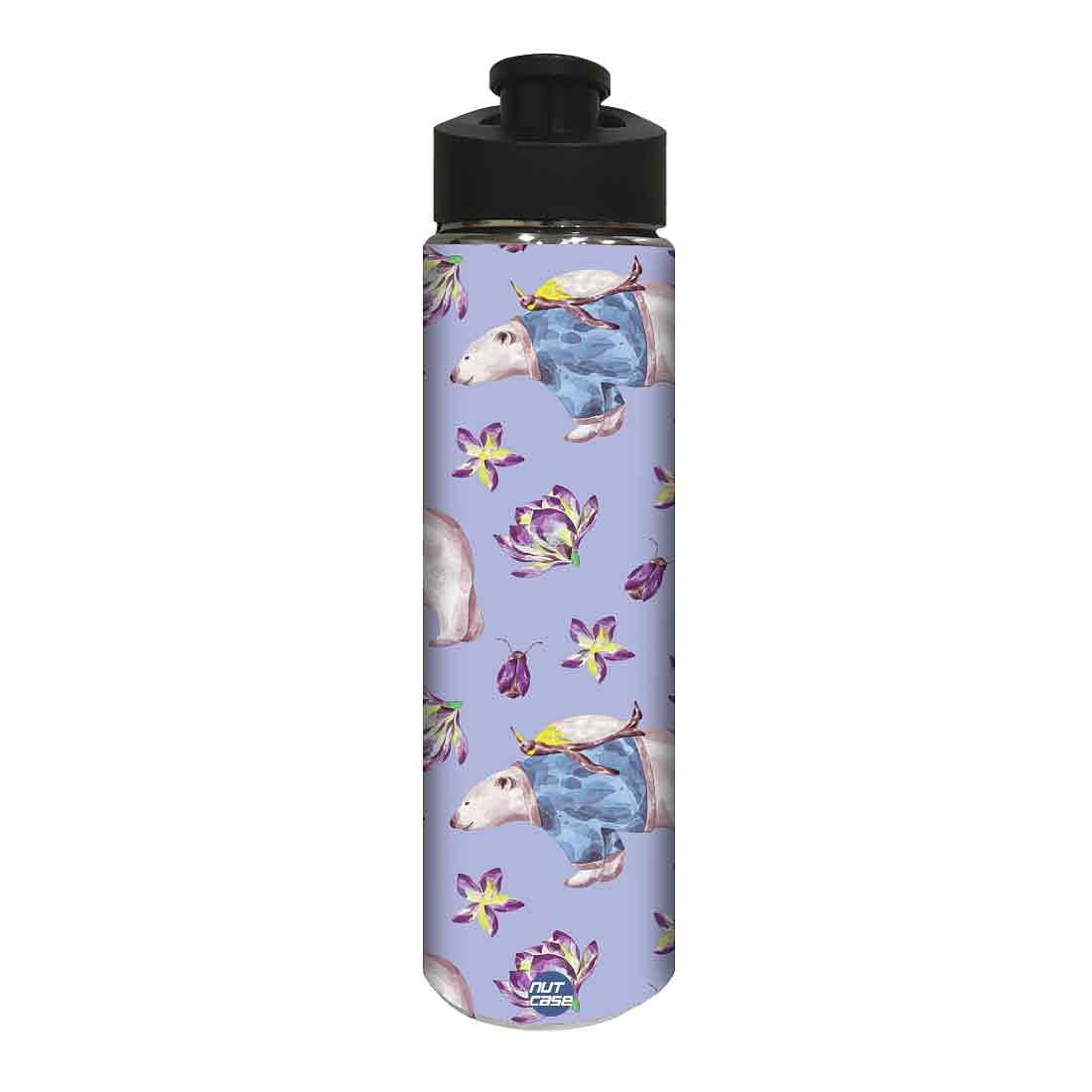 Stainless Steel Water Bottle - Bear and Turtle