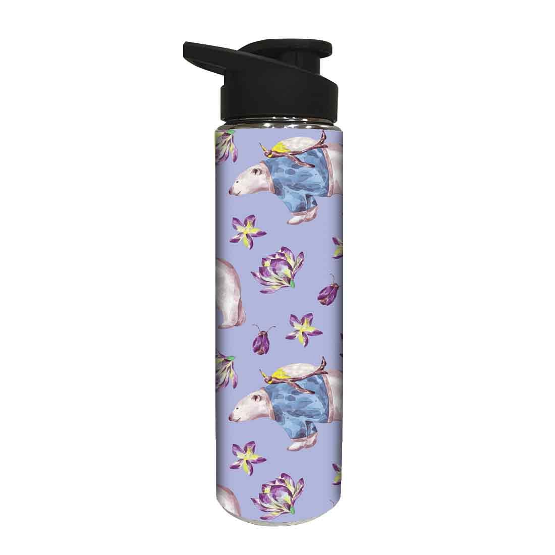 Stainless Steel Water Bottle - Bear and Turtle - Image 2