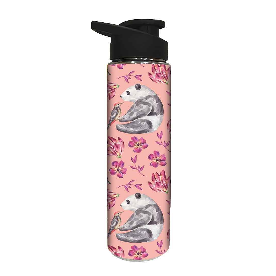 Stainless Steel Sipper Bottle - Panda and Bird - Image 2