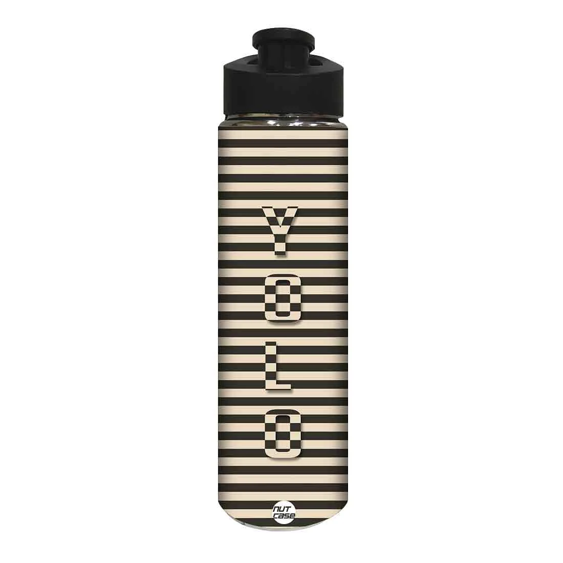 Designer Stainless Steel Water Bottle - Yolo