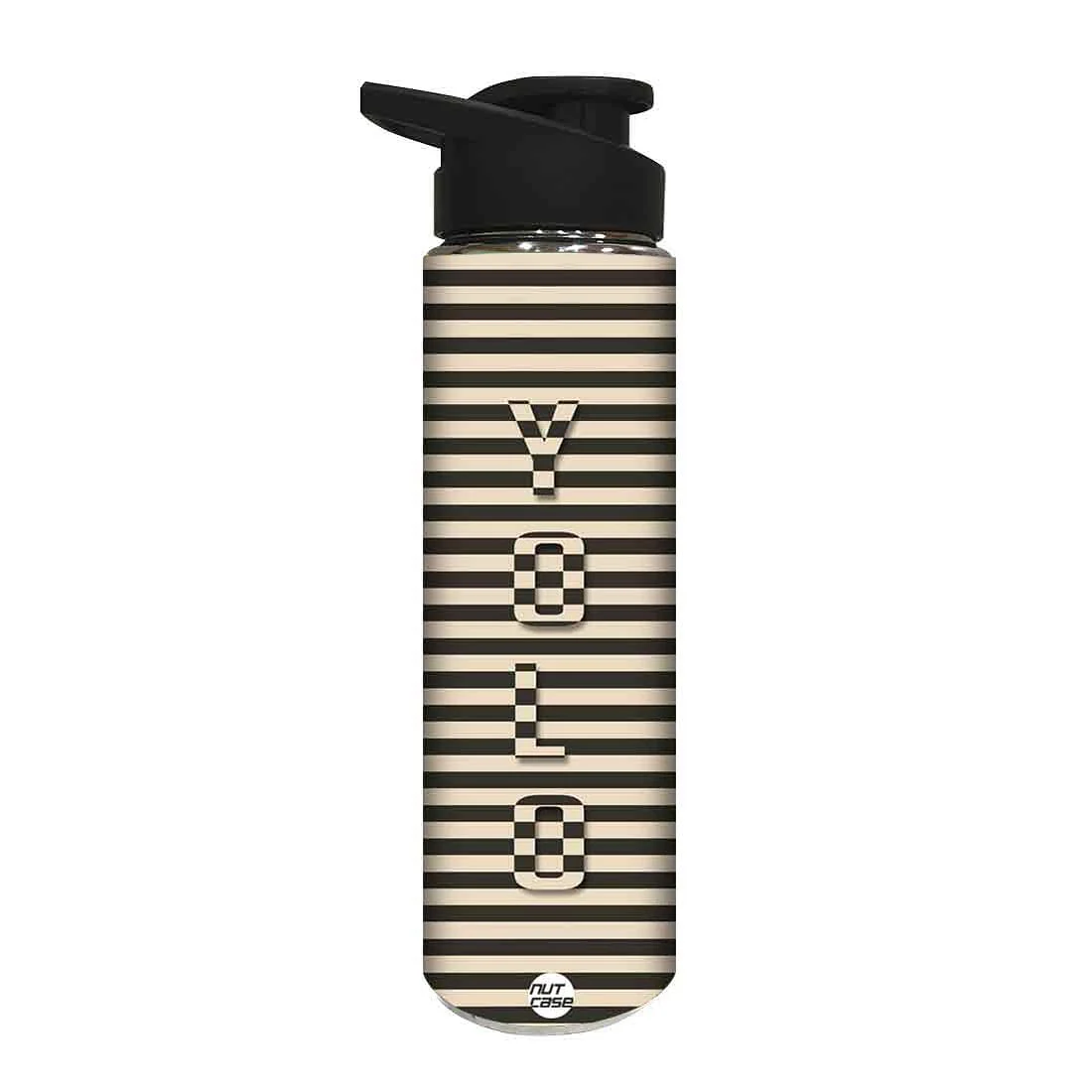 Designer Stainless Steel Water Bottle - Yolo - Image 2