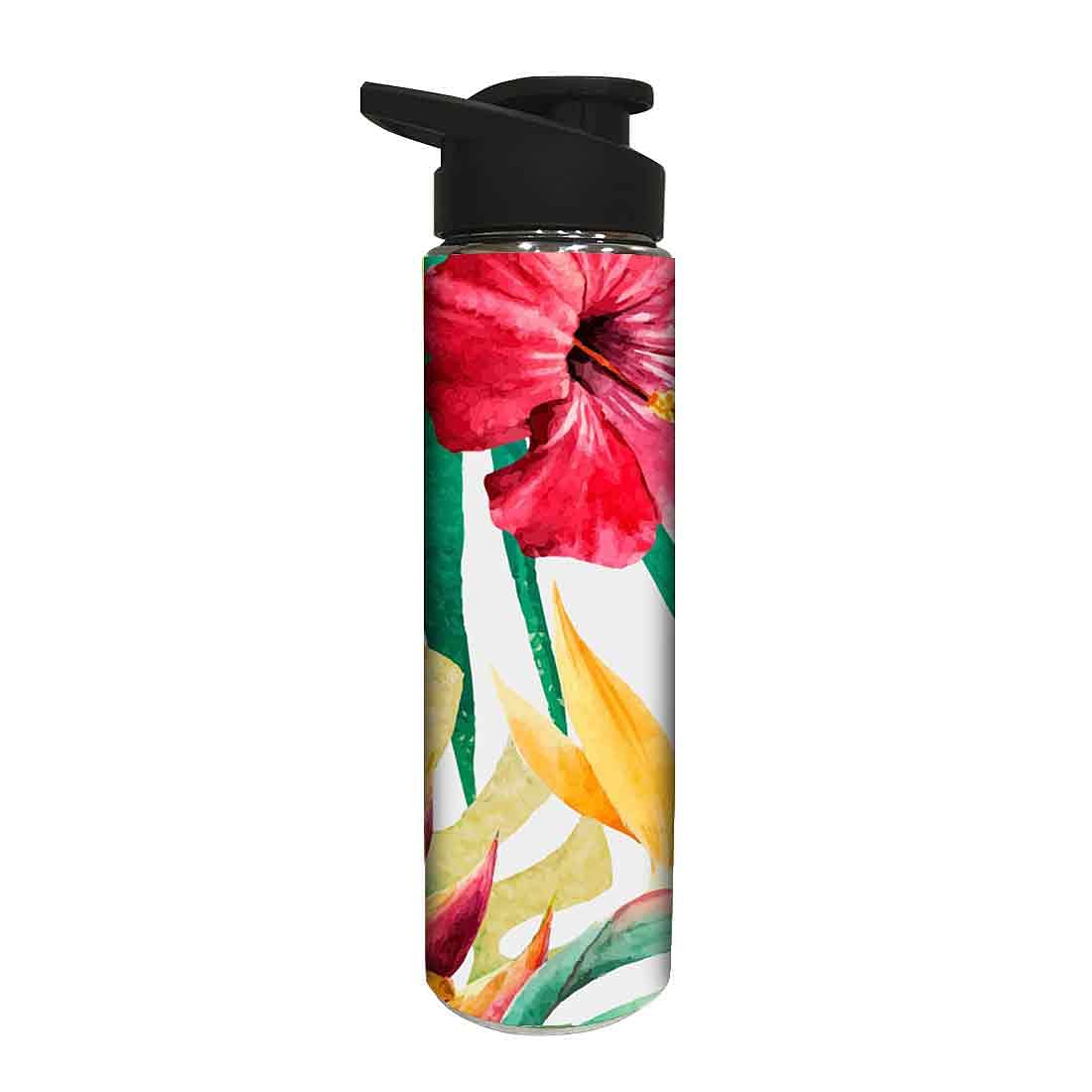 Stainless Steel Water Bottle - Hibiscus - Image 2