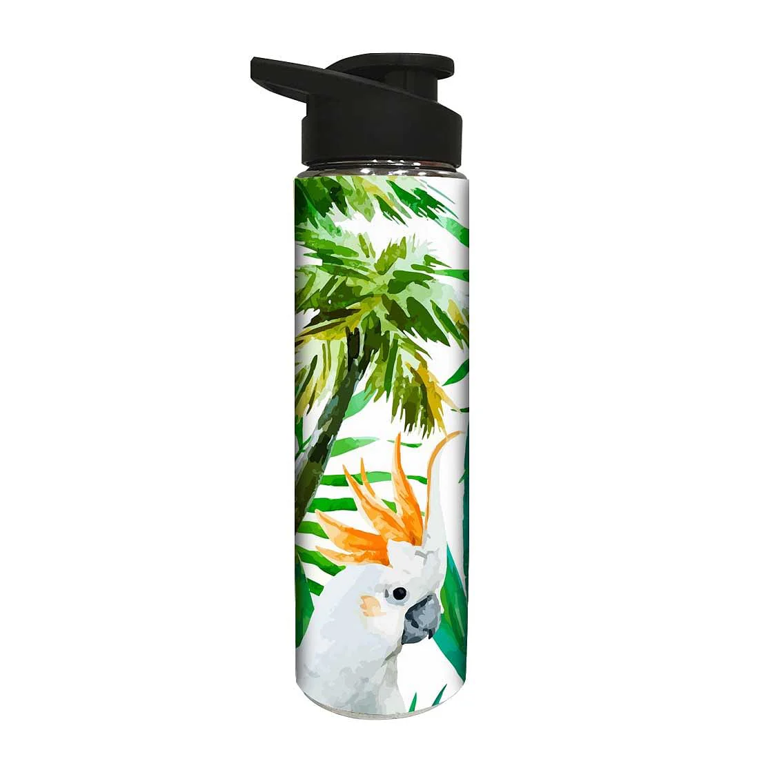Designer Stainless Steel Sipper Bottle for Kids - Parrot - Image 2