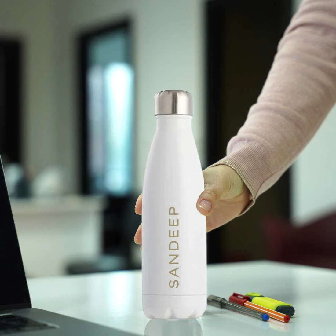 Custom Water Bottle Hot and Cold Liquids Double Insulated Thermos - 500ml