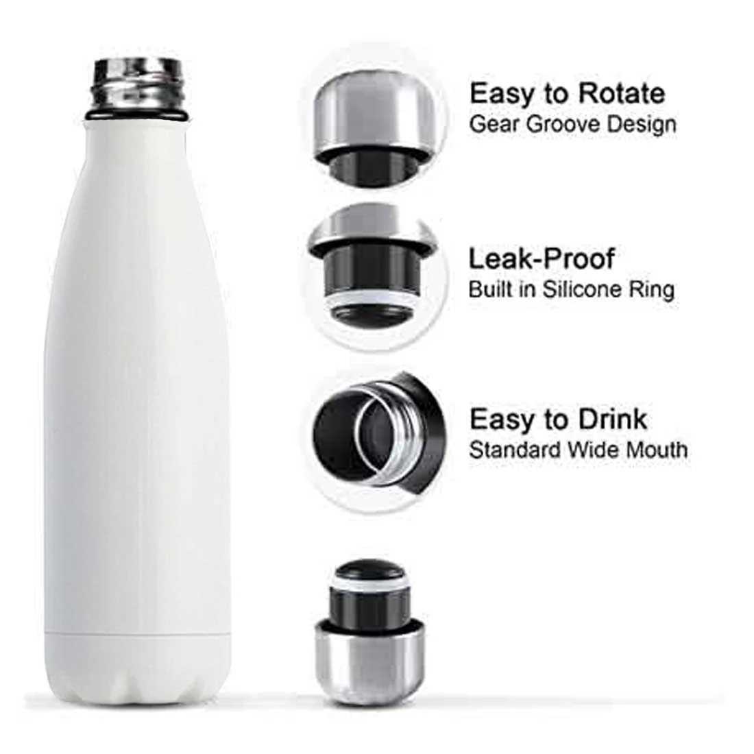 Custom Water Bottle Hot and Cold Liquids Double Insulated Thermos - 500ml - Image 11
