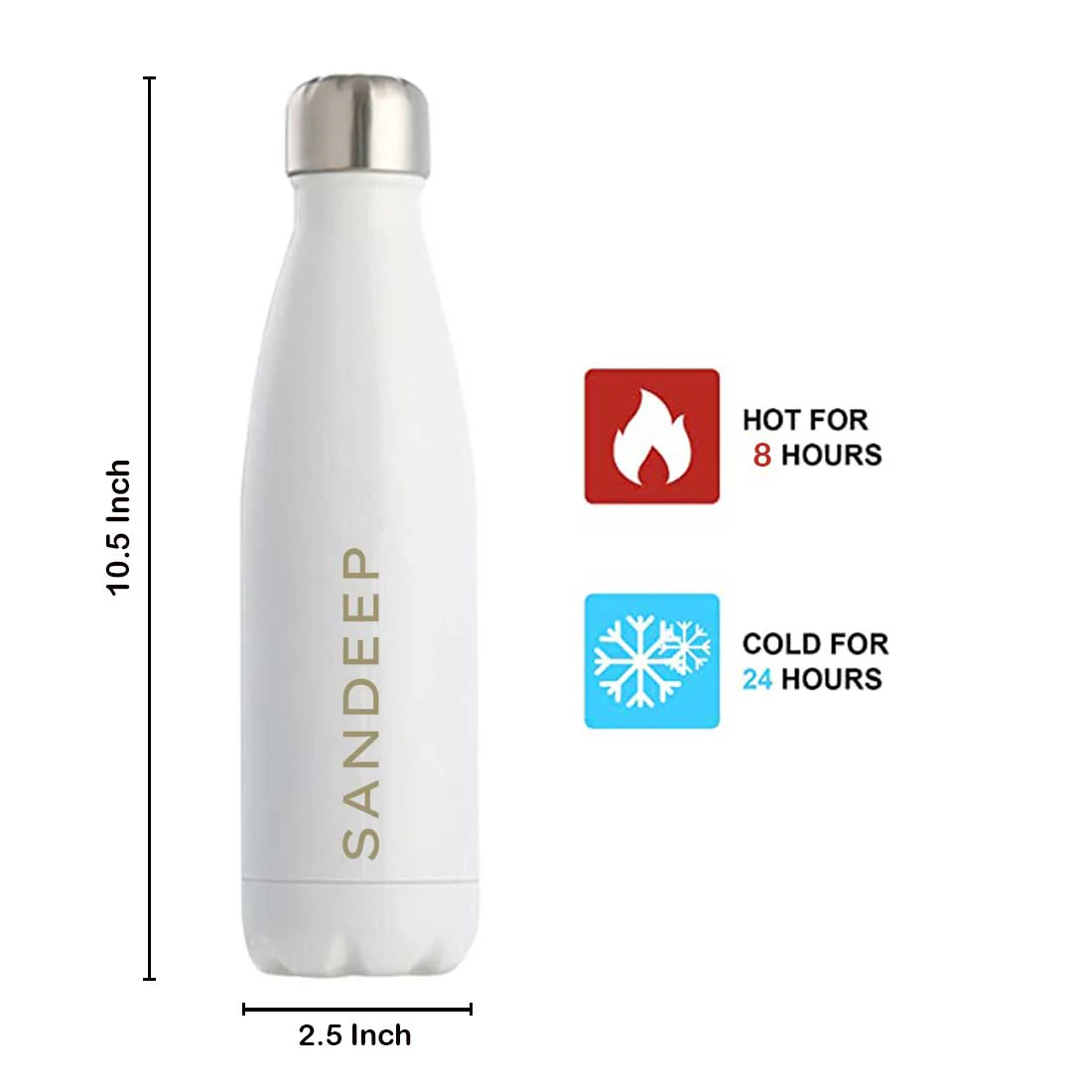 Custom Water Bottle Hot and Cold Liquids Double Insulated Thermos - 500ml - Image 15