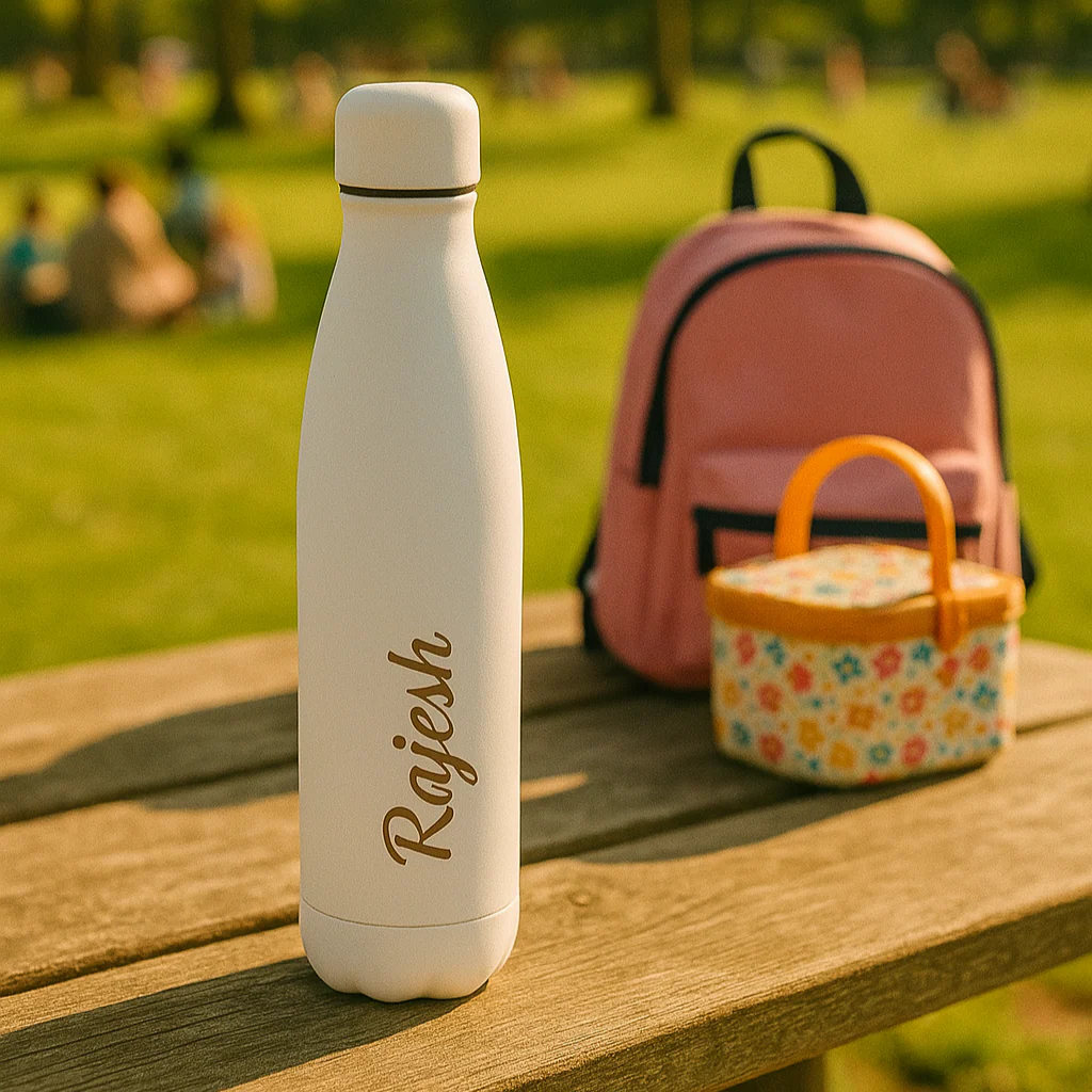 Personalized Water Bottle Insulated Stainless Steel Hot & Cold Cola Thermos - Add Name