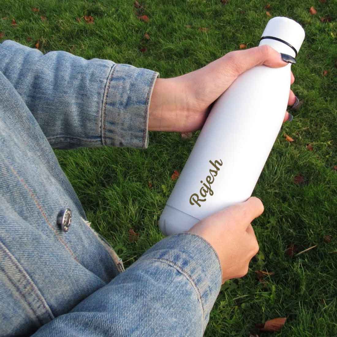 Personalized Water Bottle Insulated Stainless Steel Hot & Cold Cola Thermos - Add Name - Image 4