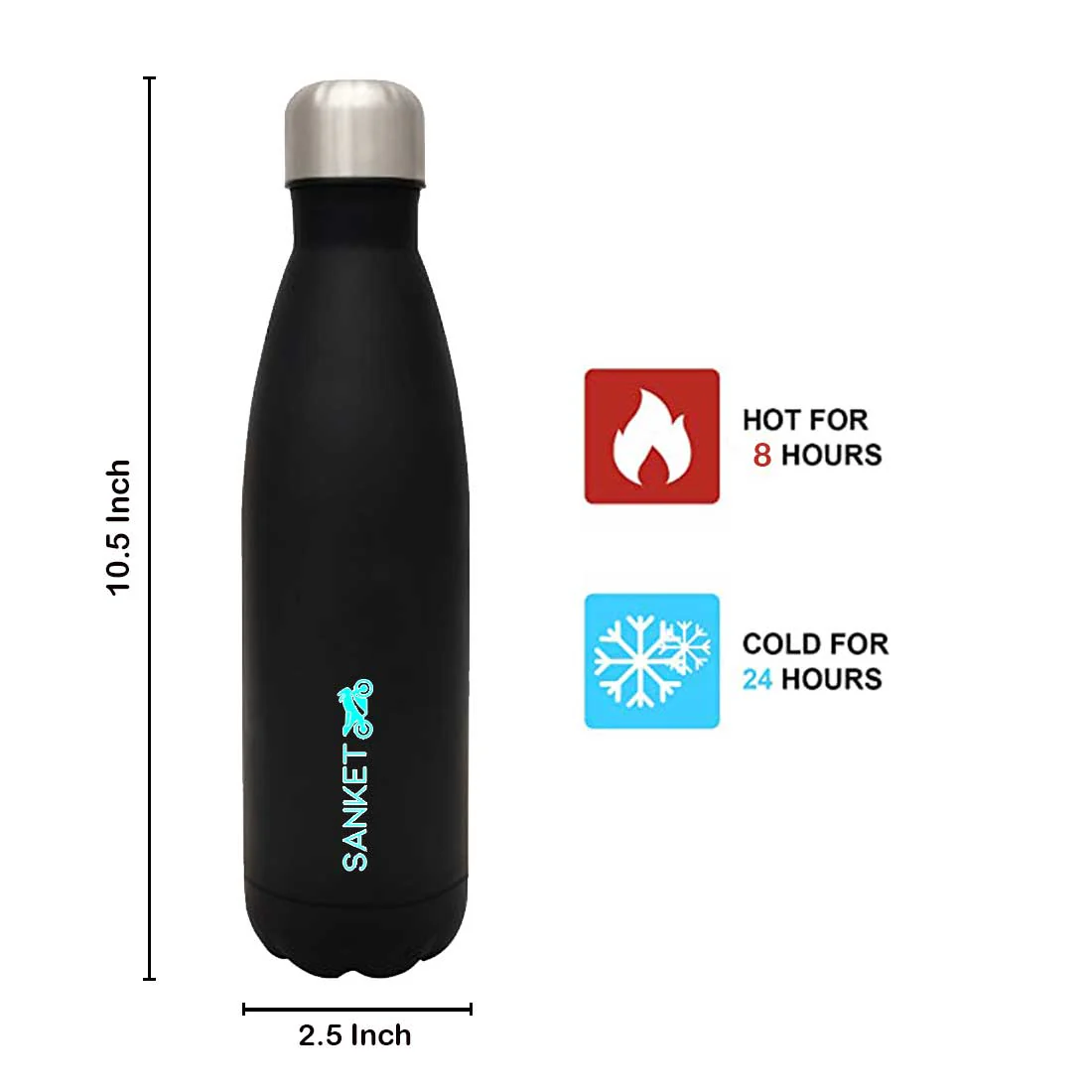 Water Bottles for Students - Customized Stainless Steel Insulated Water Bottle 500ml - Image 10