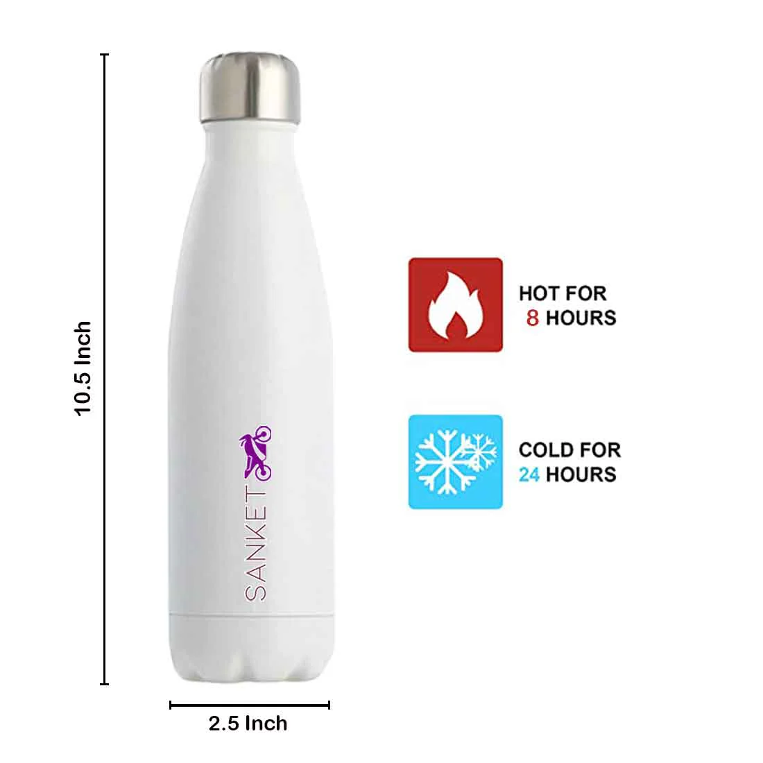 Water Bottles for Students - Customized Stainless Steel Insulated Water Bottle 500ml - Image 7