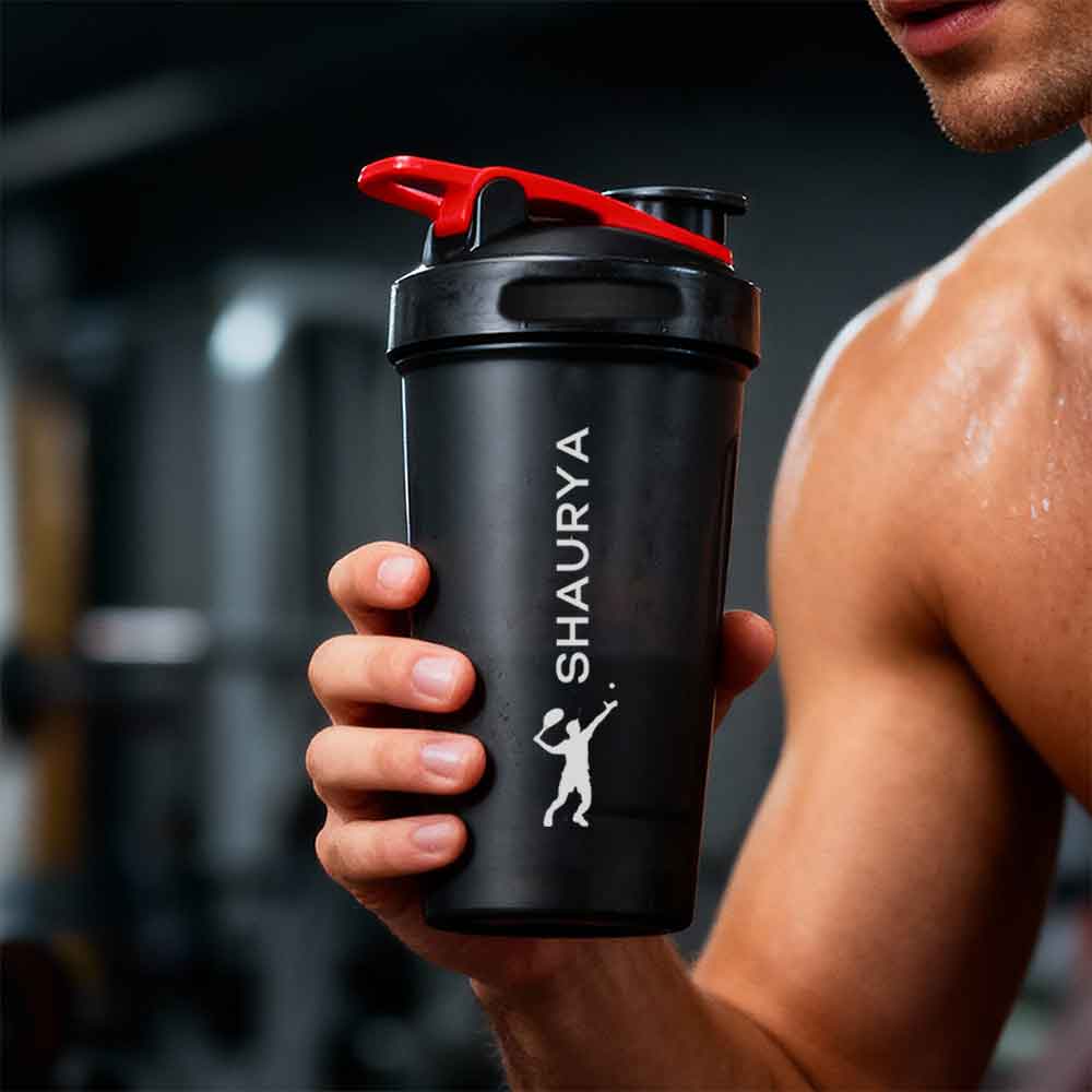 Customised Weight Gainer Shaker Bottle Stainless Steel Protein Mixer with Whisk Ball - Image 6