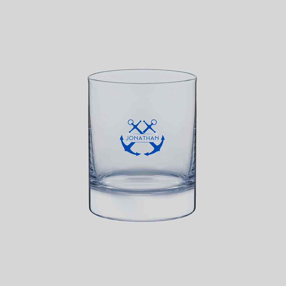 Whiskey Drinking Glasses with Name - Personalized Alcohol Glass Colored Printed - Image 2