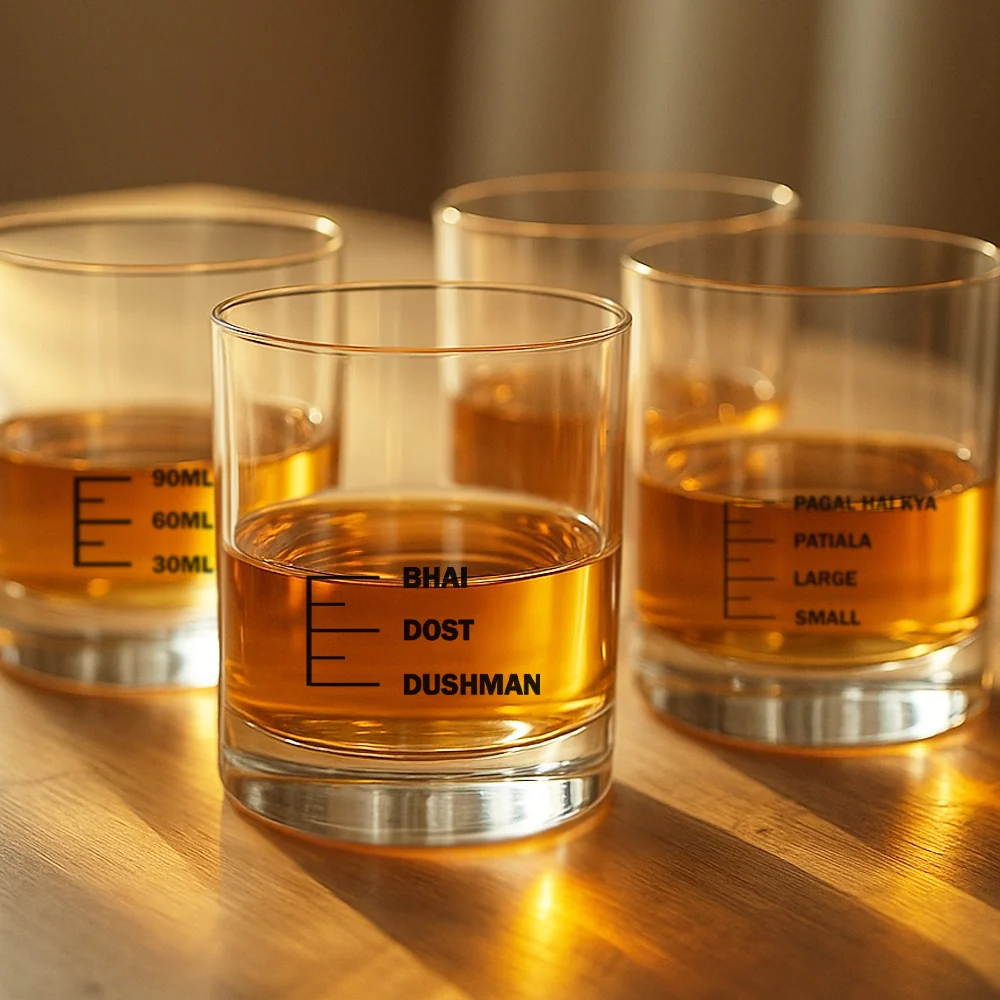 Whiskey Glasses Set Of 4 -  Anniversary Birthday Gift for Husband Bf - Funny Bar Gifts - Image 2