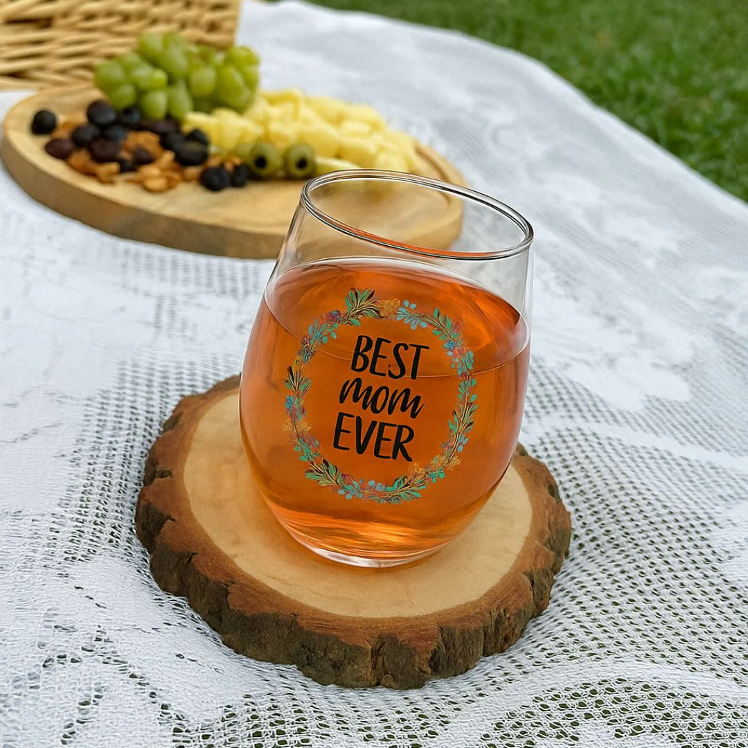 Wine Glass Set with Cheese Board for Mom – Perfect Mother’s Day Gift - Image 5