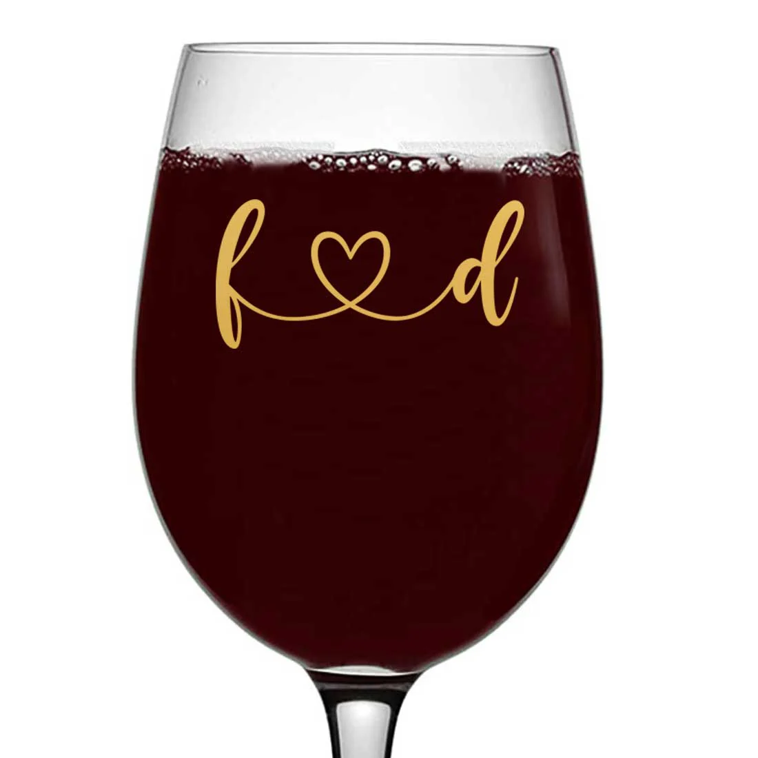 Custom Wine Glasses for Girlfriend Wife Valentines Day Anniversary Gift - Heart - Image 5