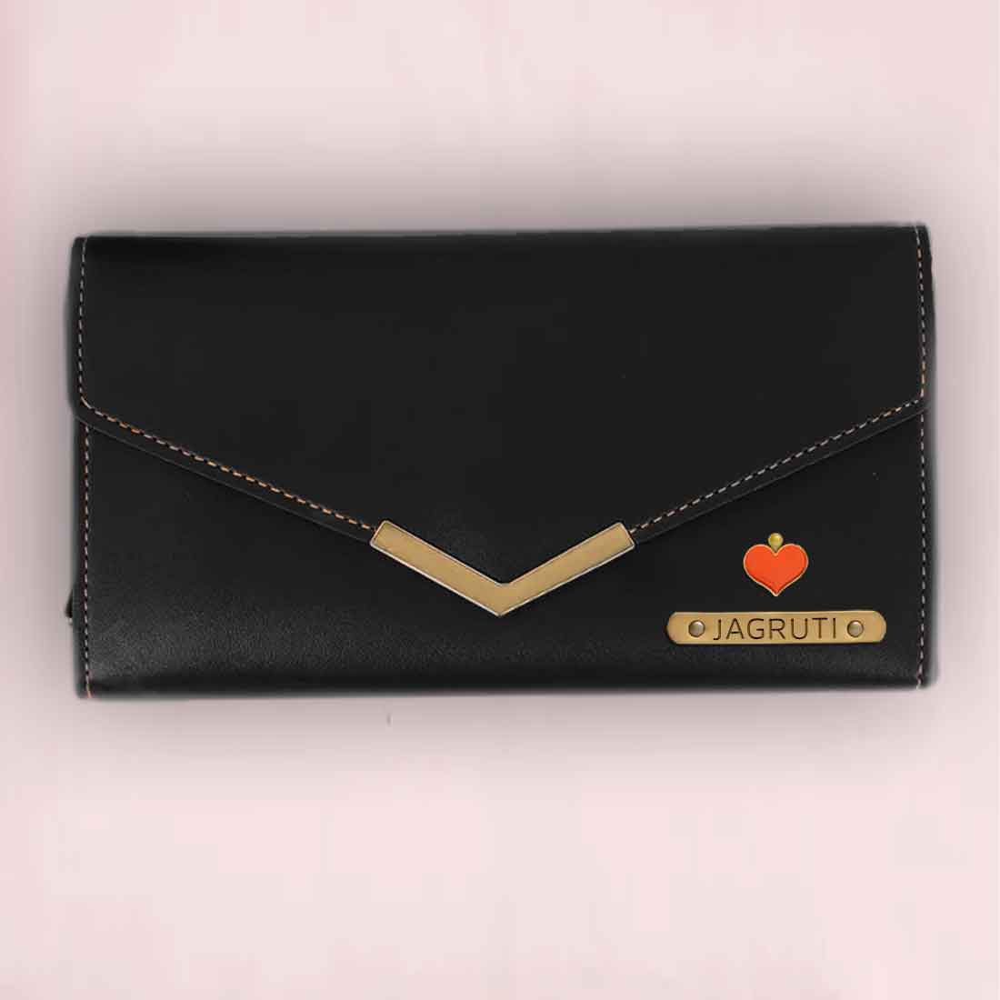 Womens Personalised Wallet with Charms - Faux Leather Clutch Purses for Ladies - Image 3
