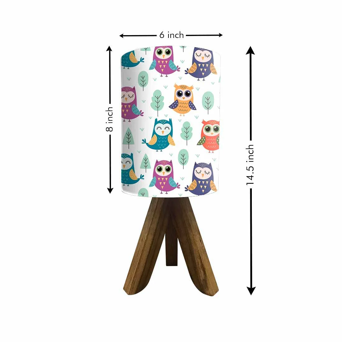 Mini Tripod Lamp Wooden Base with 3w LED Bulb included - Image 5