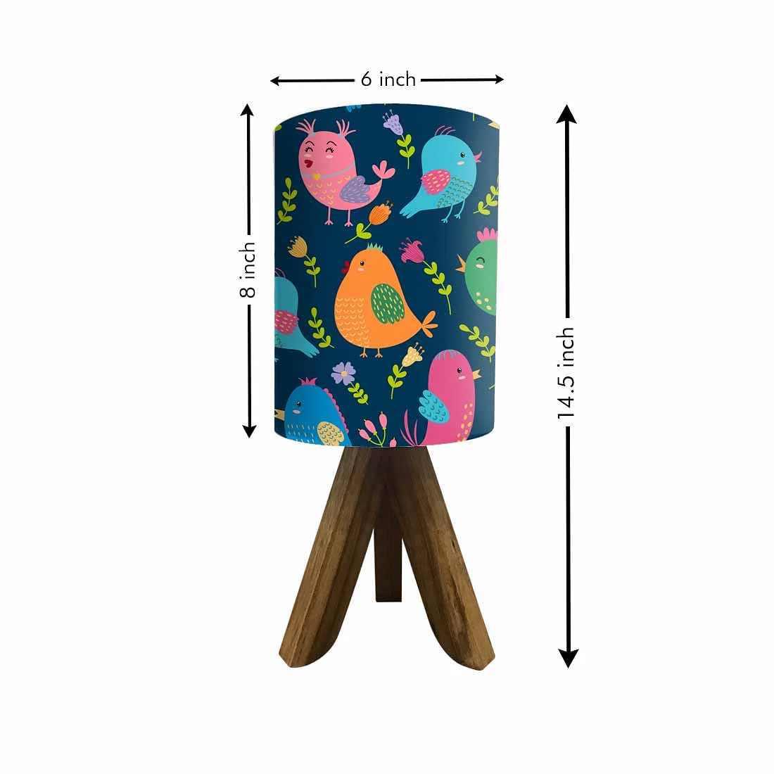 Mini Lamp for Kids Room-Wooden Tripod Light with 3w LED Bulb Included - Image 5