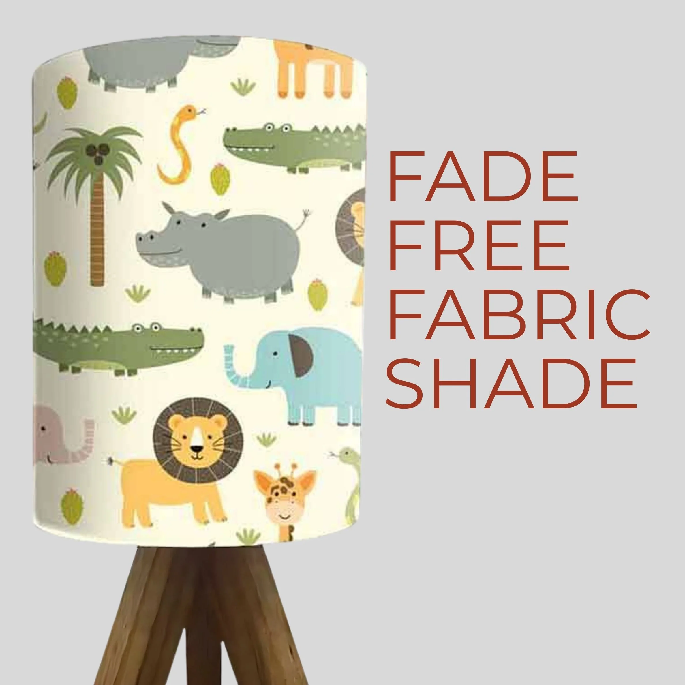Mini Wooden Led Lamp-Wild Animals (3W LED Bulb Included) - Image 3