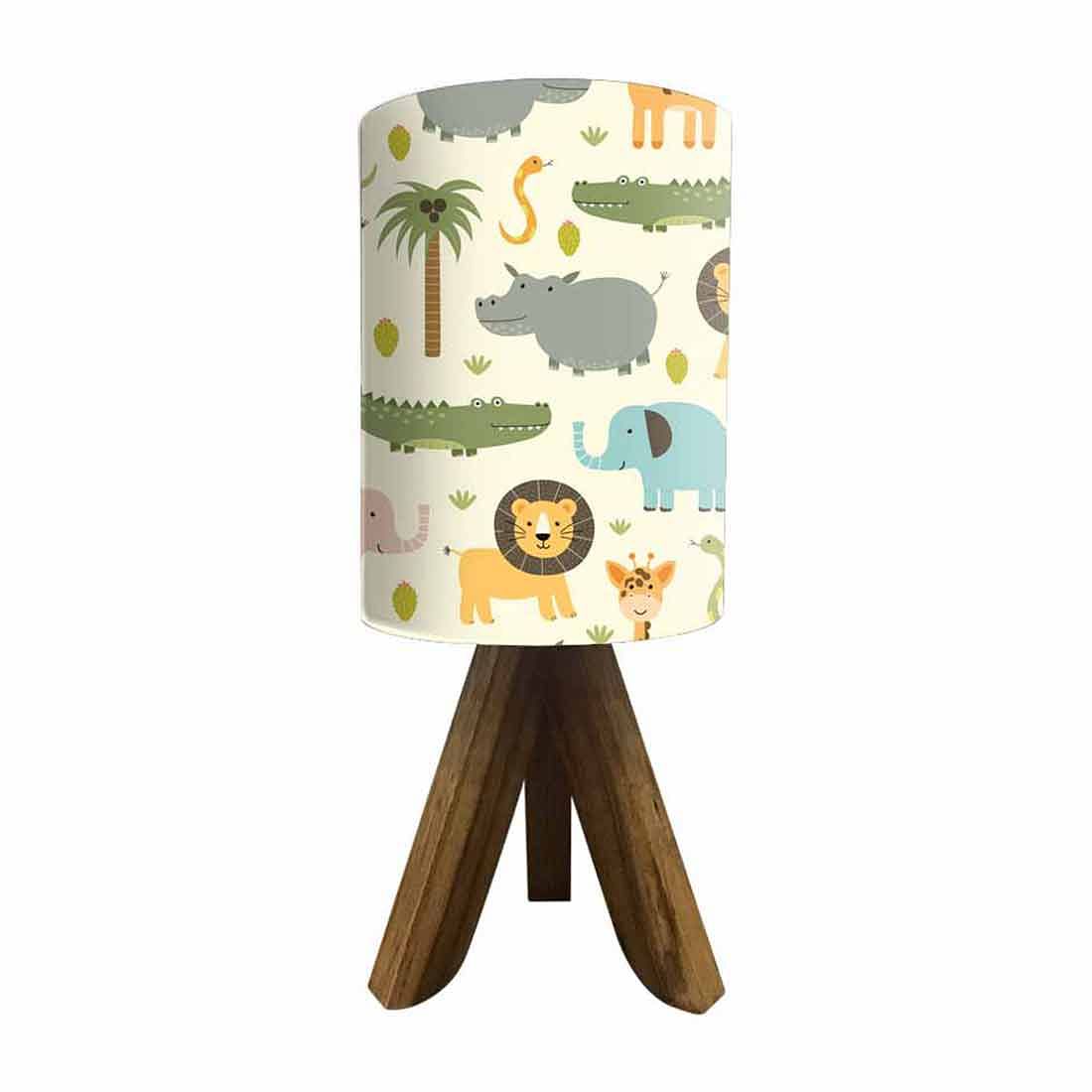 Mini Wooden Led Lamp-Wild Animals (3W LED Bulb Included) - Image 4