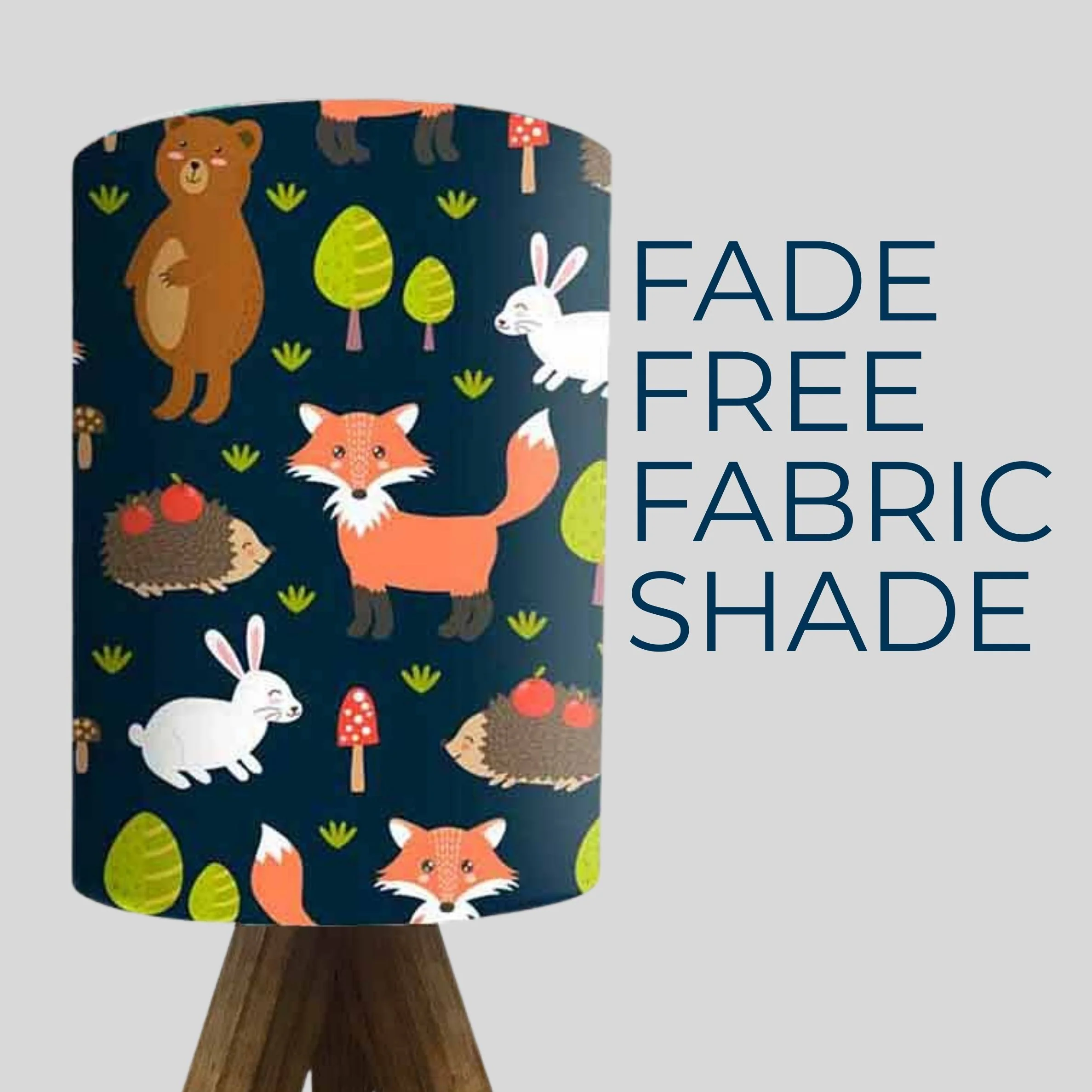 Wooden Bed Lamps For Kids-Cute Fox Bear (3W LED Bulb Included) - Image 2