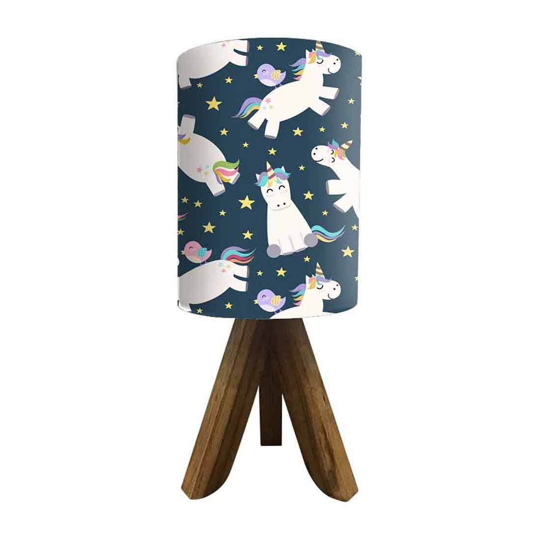 Wooden Study Lamp For Kids-White Unicorn (3W LED Bulb Included) - Image 4