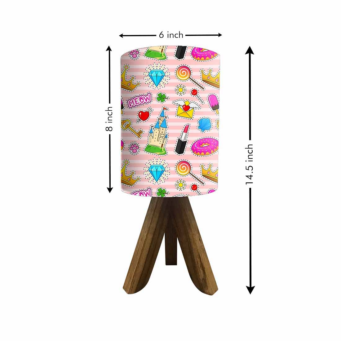 Wooden Lantern Table Lamp For Bedroom-Meow (3W LED Bulb Included) - Image 5