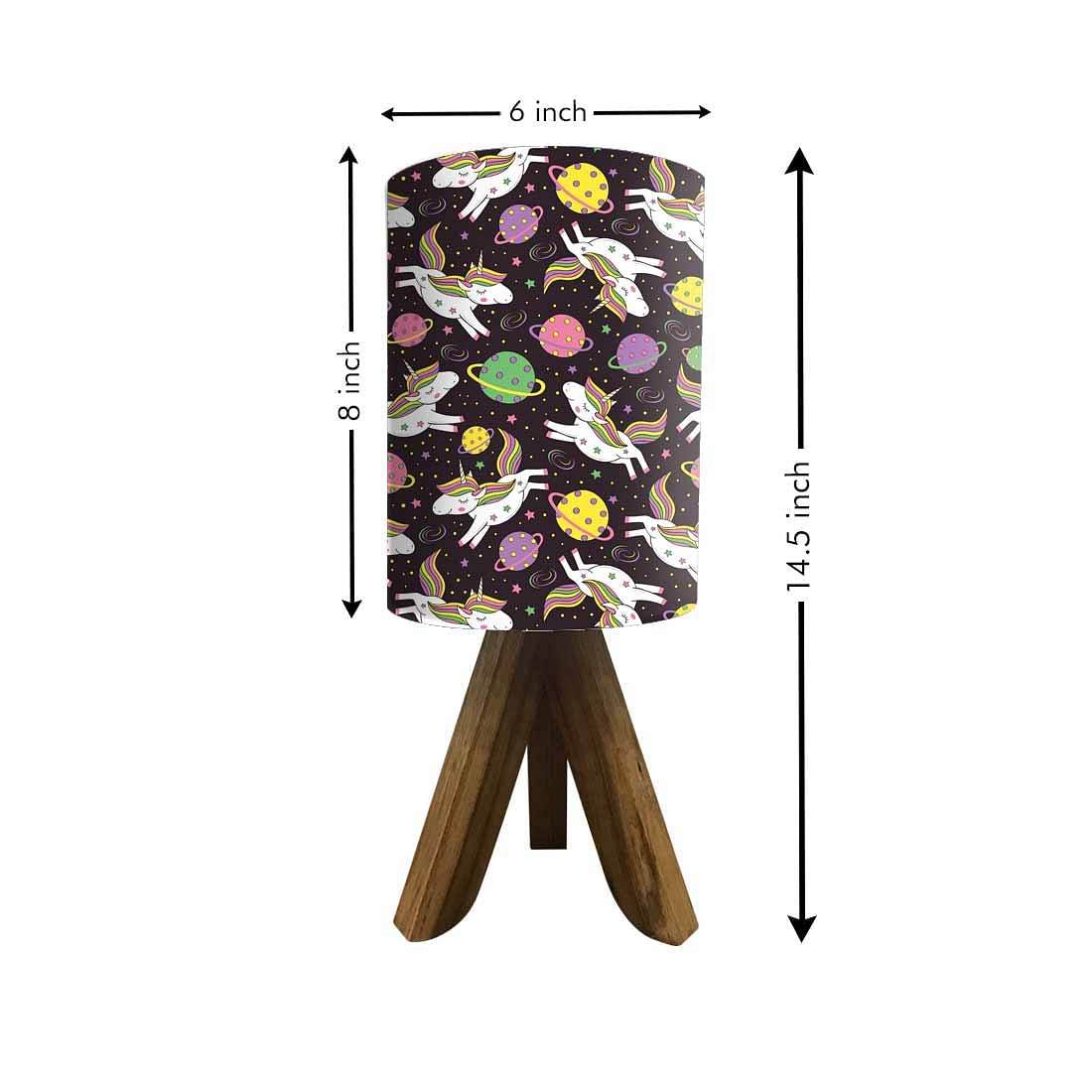 Wooden Side Table Lamps For Bedroom-Flying Unicorn (3W LED Bulb Included) - Image 5