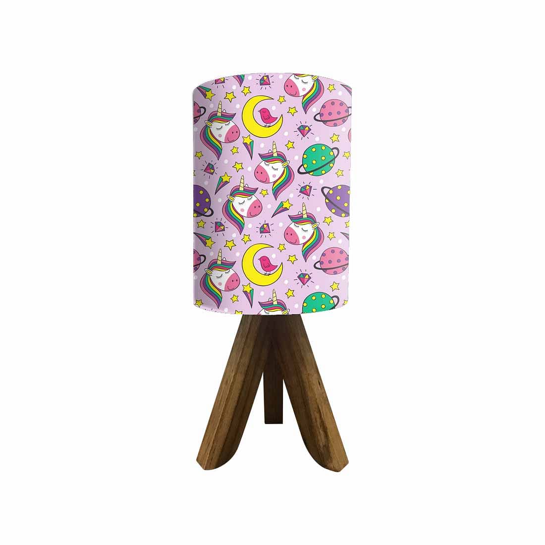 Wooden Table Lamp For Bedroom-Pink Unicorn (3W LED Bulb Included) - Image 4