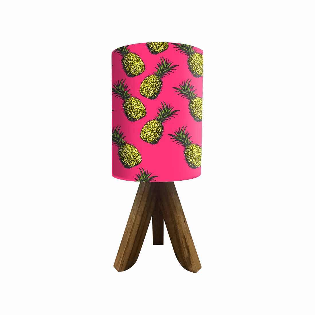 Wooden Table Lights For Bedroom-Yellow Pineapples (3W LED Bulb Included) - Image 4