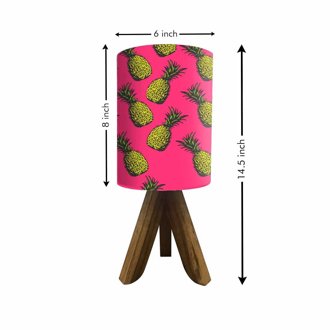Wooden Table Lights For Bedroom-Yellow Pineapples (3W LED Bulb Included) - Image 5