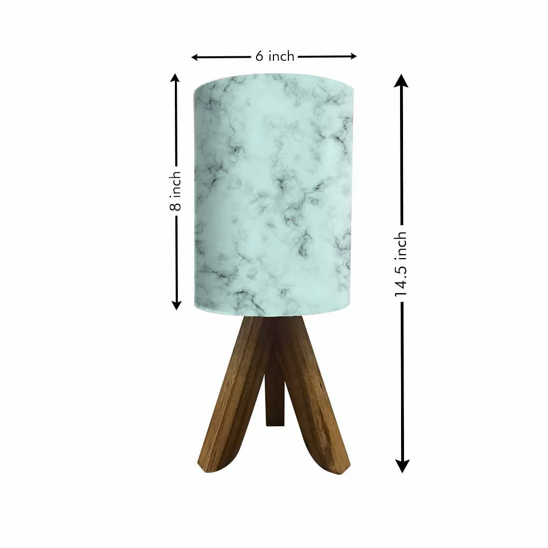 Wooden Table Lamps for living room For Bedroom-Smokes (3W LED Bulb Included) - Image 5
