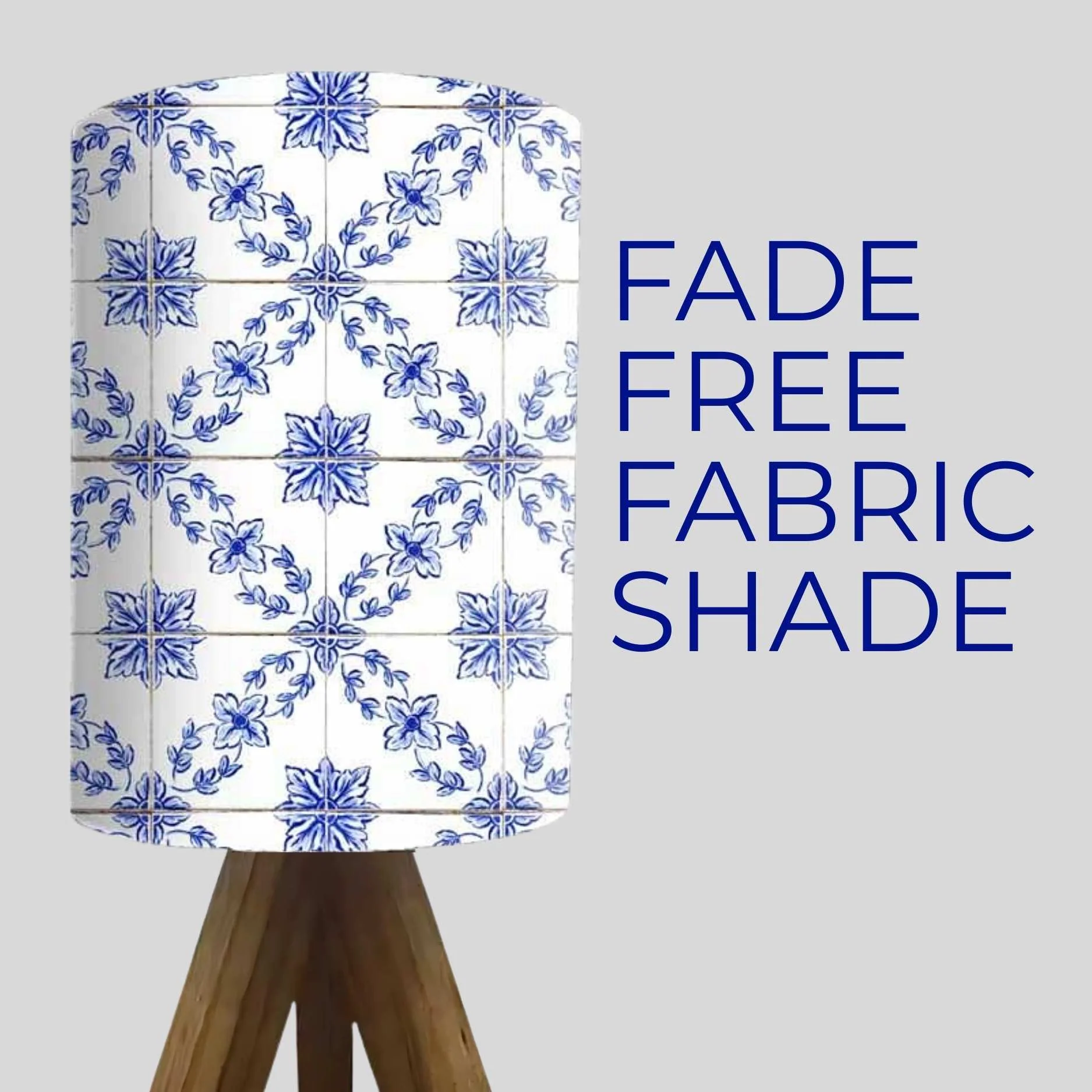 Wooden Table Lamp For Bedroom-White Flower Tiles (3W LED Bulb Included) - Image 3