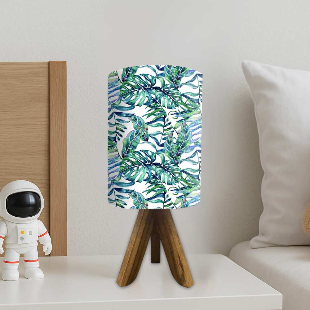 Wooden Study Table Lamp For Bedroom-Leaves (3W LED Bulb Included) - Image 3