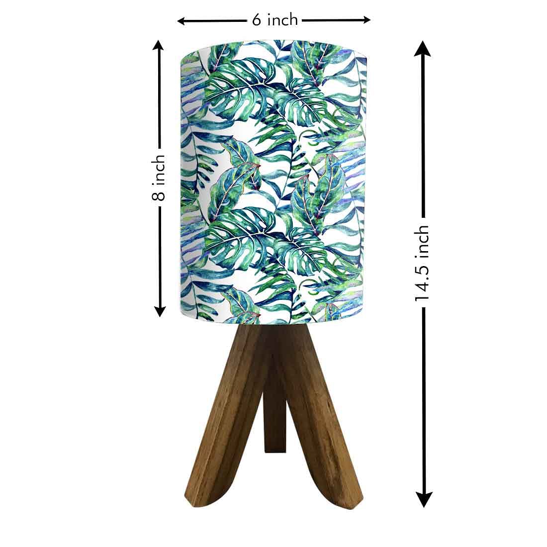 Wooden Study Table Lamp For Bedroom-Leaves (3W LED Bulb Included) - Image 7