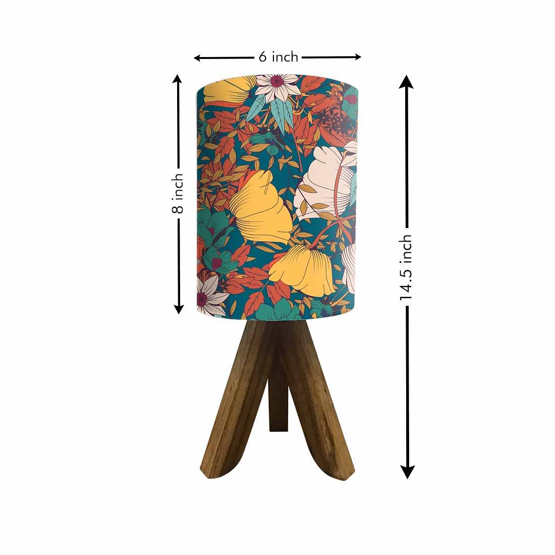 Mini Table Lamp Wooden Tripod Light for Bedroom with 3w LED bulb (3W LED Bulb Included) - Image 6