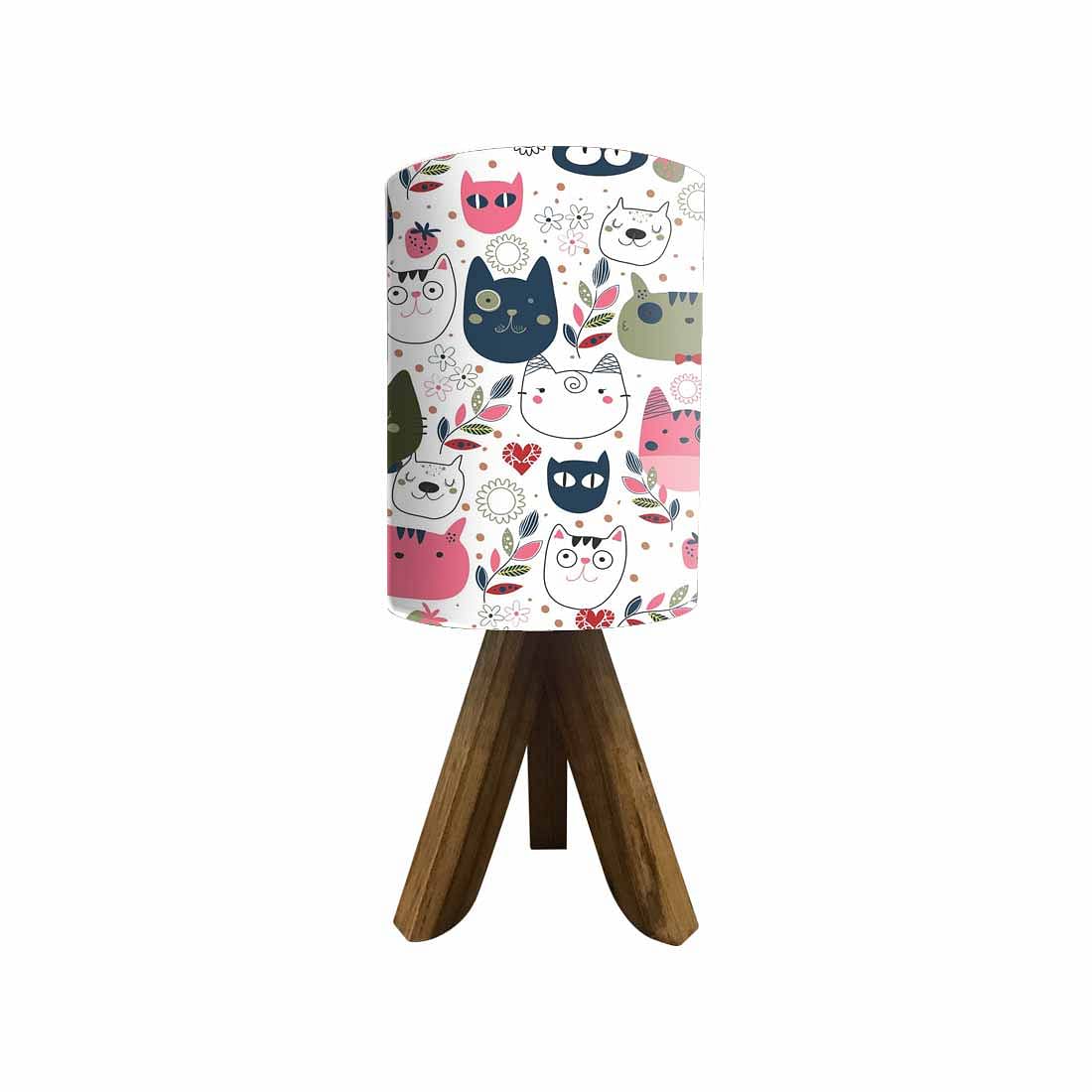 Wooden Stick Lamp For Bedroom-Cute Cats (3W LED Bulb Included) - Image 4