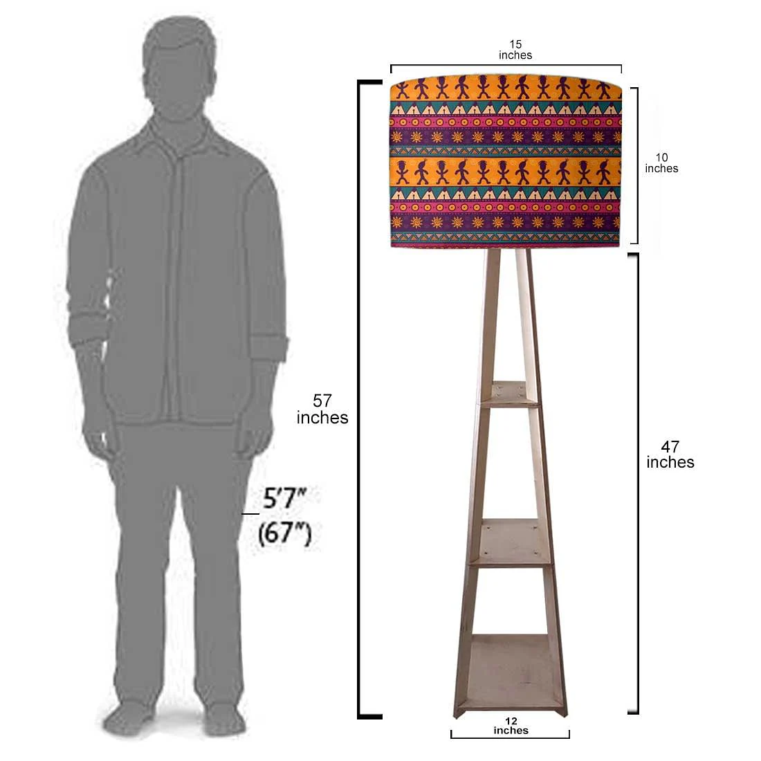Floor Lamps for Living Room - Aztec Purple - Image 7