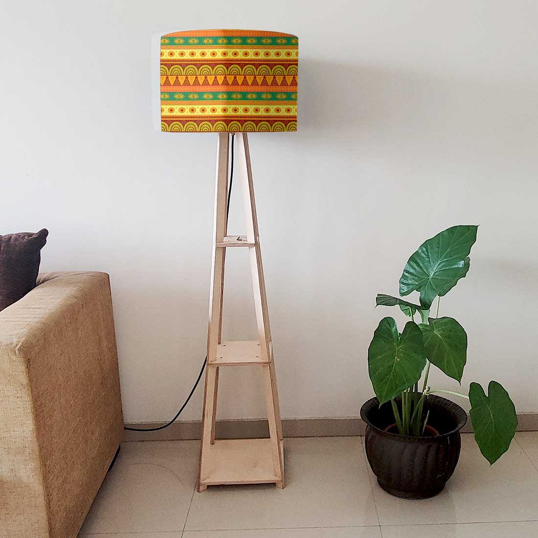 Wooden Floor Lamp - Aztec Yellow - Image 6