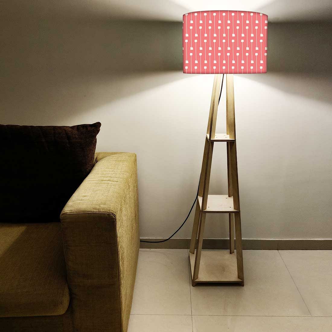 Shelf Tripod Floor Lamp  -   My Mojo Pink - Image 5