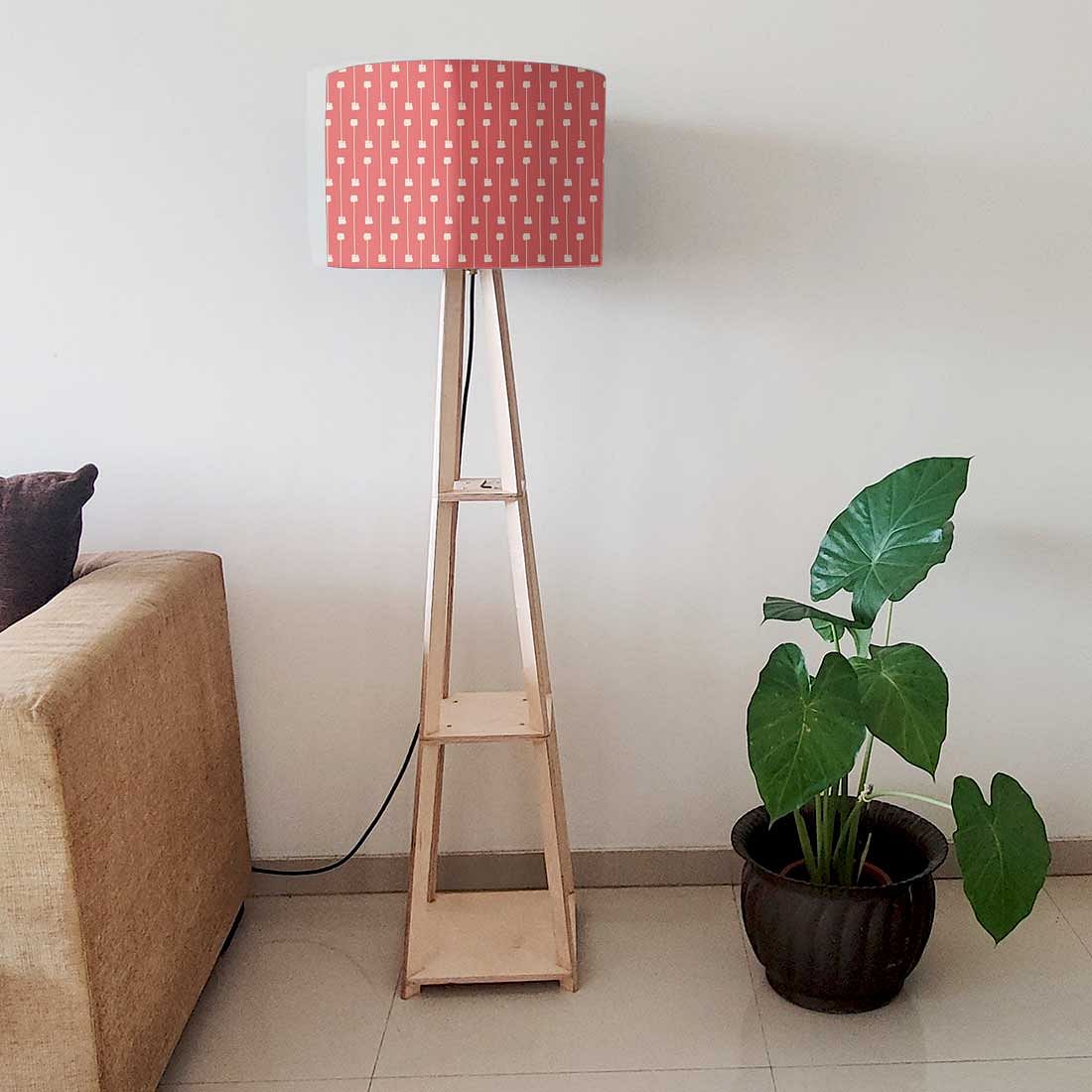 Shelf Tripod Floor Lamp  -   My Mojo Pink - Image 6